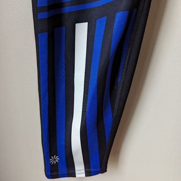 Athleta Sketch Sonar‎ Red White & Blue Leggings Sz S - Picture 10 of 13